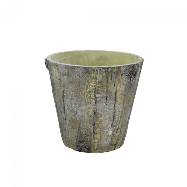 Wood look pot